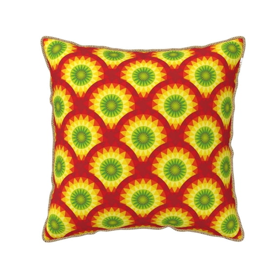 KLL Music Colors Decorative Throw Pillow Covers Velvet Soft for Couch Sofa Bedroom Living Room Outdoor (No pillow core)- 18"x18"