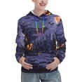 thumbnail image 1 of KLL Mystery House Halloween Night for Womens Pullover Hoodie with Pocket Hooded Long Sleeve Shirts Sweatshirt for Women-Small, 1 of 7