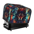 thumbnail image 1 of KLL Mystic Wolf Dreamcatcher Print 2 Slice Toaster Dust Covers Kitchen Small Appliance Cover with 2 Pockets,Can hold Jam Spreader Knife & Toaster Tongs (11.4 x 7.9 x 7.5), 1 of 6