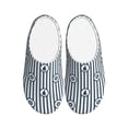 thumbnail image 1 of KLL Nautical1 Pattern Adult Unisex Cozy Slippers,Fuzzy Slip-on Slippers TPR Sole Slippers Comfort Plush Home Footwear for Indoor & Outdoor-46/47, 1 of 7