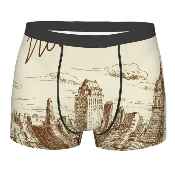 KLL New York Men's Cotton Boxer Briefs Underwear-XX-Large