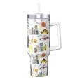 thumbnail image 1 of KLL New York Print 40oz Stainless Steel Insulated Car Cup Coffee Mug with Spillproof Lid - Keep Your Drink Hot or Cold on the Go, 1 of 8