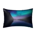 thumbnail image 1 of KLL Night At Lake Aurora Pattern Silk Pillowcase for Hair and Skin Standard Size 20"X 30" Soft Breathable Pillow Covers for Sleeping, 1 of 6