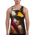 thumbnail image 1 of KLL Noble Style Duck Print Men's Muscle Gym Workout Stringer Tank Tops Bodybuilding Fitness T-Shirts Tank Tops Men-Large, 1 of 7