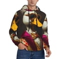 thumbnail image 1 of KLL Noble Style Duck Print Mens Hoodie Long Sleeve Casual Pullover Hooded Sweatshirt Fashion Drawstring Hoodies with Pocket-Large, 1 of 6