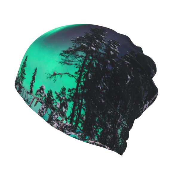 KLL Northern Lights 2 Pirnt Wicking Running Beanie Head Wrap Cycling Bandana for Men Women