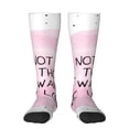thumbnail image 1 of KLL Not All Those Who Wander Are Lost Print Cool Socks Men's Women's Crew Socks Funny Crazy Novelty Stockings, 1 of 6