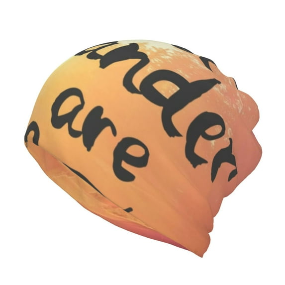 KLL Not All Who Wander Are Lost Pirnt Wicking Running Beanie Head Wrap Cycling Bandana for Men Women
