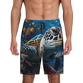 thumbnail image 1 of KLL Ocean Coral Turtle for Men's 1-Pack Shorts,Sleep Pajama Shorts for Men Soft Pj Shorts Men's Pajama Bottoms Sleepwear -Medium, 1 of 7