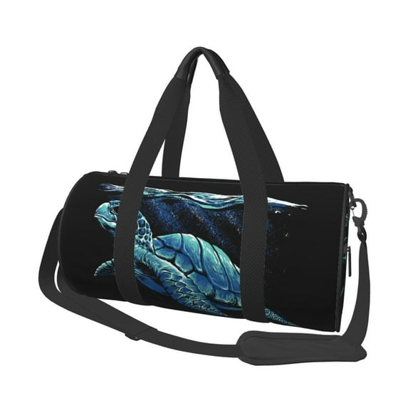 KLL Ocean Turtle Duffle Bag For Men Women Sport Gym Fitness Tote Travel Training Workout Basketball Football Weekender