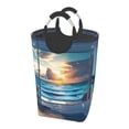 thumbnail image 1 of KLL Ocean View Bedroom Laundry Hamper,Large Canvas Fabric Lightweight Storage Basket Toy Organizer Dirty Clothes Collapsible Waterproof, 1 of 6