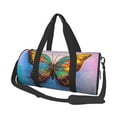 thumbnail image 1 of KLL Oil Painting Beautiful Butterfly Duffle Bag For Men Women Sport Gym Fitness Tote Travel Training Workout Basketball Football Weekender, 1 of 8