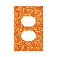 thumbnail image 1 of KLL Orange Glitter Pattern Electrical Outlet Covers, 3" x 5" 1 Pack Electric Receptacle Plug Covers for Decorator Receptacle Outlet & Switch-Style S, 1 of 6