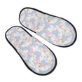thumbnail image 1 of KLL Orchids Flowers Slippers for Women Men House Slip on Indoor Outdoor Bedroom Furry Fleece Lined Ladies Comfy Anti-Skid Rubber Hard Sole-, 1 of 8