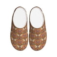 thumbnail image 1 of KLL Owl Mandala Pattern Adult Unisex Cozy Slippers,Fuzzy Slip-on Slippers TPR Sole Slippers Comfort Plush Home Footwear for Indoor & Outdoor-13, 1 of 7