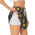 thumbnail image 1 of KLL Owls And Plants Pattern Shorts Women,Athletic Shorts High Waisted Running Shorts Pocket Sporty Short Gym Elastic Workout Shorts-XX-Large, 1 of 7