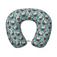 thumbnail image 1 of KLL PUG HEAD And Flower Pattern Memory Foam Cervical Neck Pillow Versatile U-Shaped Pillows for Home/Office/Camping/Travelling/Soft Washable Cover, 1 of 8
