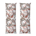 thumbnail image 1 of KLL Paisley Floral Pattern Long Body Pillow Cover,20x60 Body Pillow Cases,Soft Brushed Microfiber Invisible Zipper Design-Pillow core not included, 1 of 7