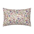thumbnail image 1 of KLL Paisley Flowers Pattern Silk Pillowcase for Hair and Skin Standard Size 20"X 30" Soft Breathable Pillow Covers for Sleeping, 1 of 6