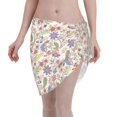 thumbnail image 1 of KLL Paisley Flowers Print Women's Sarong Coverups Short Bathing Suit Wrap Skirt Beach Wrap Swimsuit Cover Ups, 1 of 6