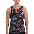 thumbnail image 1 of KLL Paisley Print Men's Muscle Gym Workout Stringer Tank Tops Bodybuilding Fitness T-Shirts Tank Tops Men-X-Large, 1 of 7