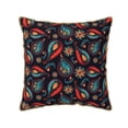 thumbnail image 1 of KLL Paisley1 Decorative Throw Pillow Covers Velvet Soft for Couch Sofa Bedroom Living Room Outdoor (No pillow core)- 20"x20", 1 of 5