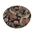 thumbnail image 1 of KLL Paisley6 Round Bar Chair Cushion Cover 14 inch ,Bar Stool Protector with Elastic, Soft Washable, 1 of 6