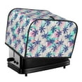thumbnail image 1 of KLL Palm Leaves Print 4 Slice Toaster Dust Covers Kitchen Small Appliance Cover with 2 Pockets,Can hold Jam Spreader Knife & Toaster Tongs (12.4 x 10.6 x 8.2), 1 of 6