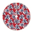 thumbnail image 1 of KLL Palm Tree Pattern on Red Christmas Tree Skirt 48" ,Party Decorations Farmhouse for Christmas Decorations Holiday Party, 1 of 6