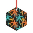thumbnail image 1 of KLL Palm Trees Pattern Acrylic Christmas Ornaments,1 PCS Xmas Tree Decor with Ribbon 3" Christmas Décor Christmas Pendant for Hanging on Tree & Party Favors-Hexagon, 1 of 7
