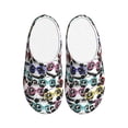 thumbnail image 1 of KLL Panda And Glasses Pattern Adult Unisex Cozy Slippers,Fuzzy Slip-on Slippers TPR Sole Slippers Comfort Plush Home Footwear for Indoor & Outdoor-8, 1 of 7