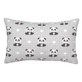 thumbnail image 1 of KLL Panda Bear Pillow Covers Envelope Closure,Super Soft and Cozy Fuzzy Fleece Pillow Case Cover (No pillow core）, 1 of 5
