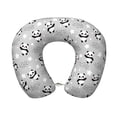 thumbnail image 1 of KLL Pandas Between Clouds and Stars Pattern Memory Foam Cervical Neck Pillow Versatile U-Shaped Pillows for Home/Office/Camping/Travelling/Soft Washable Cover, 1 of 8