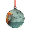 thumbnail image 1 of KLL Paper Fox Crow Fantasy Pattern Acrylic Christmas Ornaments,1 PCS Xmas Tree Decor with Ribbon 3" Christmas Décor Christmas Pendant for Hanging on Tree & Party Favors-Round Shape, 1 of 7