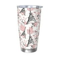 thumbnail image 1 of KLL Paris Print 40oz Stainless Steel Insulated Car Cup with Spillproof Lid - Keep Your Drink Hot or Cold on the Go-Without Straw, 1 of 8