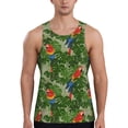 thumbnail image 1 of KLL Parrots And Tropical Leaves Print Men's Muscle Gym Workout Stringer Tank Tops Bodybuilding Fitness T-Shirts Tank Tops Men-Medium, 1 of 7