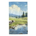 thumbnail image 1 of KLL Pasture Cow Ultra Absorbent & Soft Hand Towels for Bath, Hand, Face, Gym and Spa-27.5x16in, 1 of 7