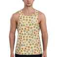 thumbnail image 1 of KLL Paw In Groovy Style Print Men's Muscle Gym Workout Stringer Tank Tops Bodybuilding Fitness T-Shirts Tank Tops Men-Large, 1 of 7