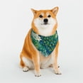 thumbnail image 1 of KLL Peacock And Flowers Dog Bandanas,Triangle Reversible Pet Scarf for Small Medium Large and Extra Large Dogs-Medium, 1 of 4