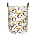 thumbnail image 1 of KLL Penguin With Flowers Waterproof Foldable Laundry Hamper Bucket with Handles for Storage Bin,Kids Room,Home Organizer (Small ), 1 of 7