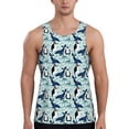 thumbnail image 1 of KLL Penguins Dolphins Whales Print Men's Muscle Gym Workout Stringer Tank Tops Bodybuilding Fitness T-Shirts Tank Tops Men-XX-Large, 1 of 7