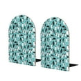 thumbnail image 1 of KLL Penguins Print Wood Book Ends for Shelves,1 Pair Wood Bookends Book Holder Stand Decorative, Book Stoppers for Heavy Duty Books CD File Video Games, 1 of 8