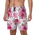 thumbnail image 1 of KLL Peonies And Roses for Mens Swim Trunks Quick Dry Swim Shorts with Built-in Compression Liner Funny Swimwear Bathing Suits-XX-Large, 1 of 6
