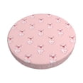 thumbnail image 1 of KLL Pig Polka Dot Round Bar Chair Cushion Cover 12 inch ,Bar Stool Protector with Elastic, Soft Washable, 1 of 1