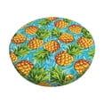 thumbnail image 1 of KLL Pineapple Round Bar Chair Cushion Cover ,Bar Stool Protector with Elastic, Soft Washable, 1 of 6