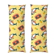 thumbnail image 1 of KLL Pineapples Sharks In Hawaiian Pattern Long Body Pillow Cover,20x60 Body Pillow Cases,Soft Brushed Microfiber Invisible Zipper Design-Pillow core not included, 1 of 7
