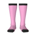 thumbnail image 1 of KLL Pink Print Cool Socks Men's Women's Crew Socks Funny Crazy Novelty Stockings, 1 of 6