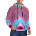 thumbnail image 1 of KLL Pink Shark Pool Fantasy Print Mens Hoodie Long Sleeve Casual Pullover Hooded Sweatshirt Fashion Drawstring Hoodies with Pocket-Medium, 1 of 6
