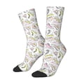 thumbnail image 1 of KLL Pink skates Print Cool Socks Men's Women's Crew Socks Funny Crazy Novelty Stockings, 1 of 6