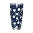 thumbnail image 1 of KLL Pirate Skulls 1 Print 40oz Stainless Steel Insulated Car Cup with Spillproof Lid - Keep Your Drink Hot or Cold on the Go-Without Straw, 1 of 8